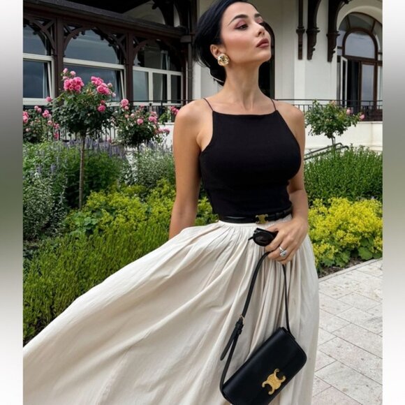 ZARA RUFFLY WAIST SKIRT ZW COLLECTION - Picture 8 of 11